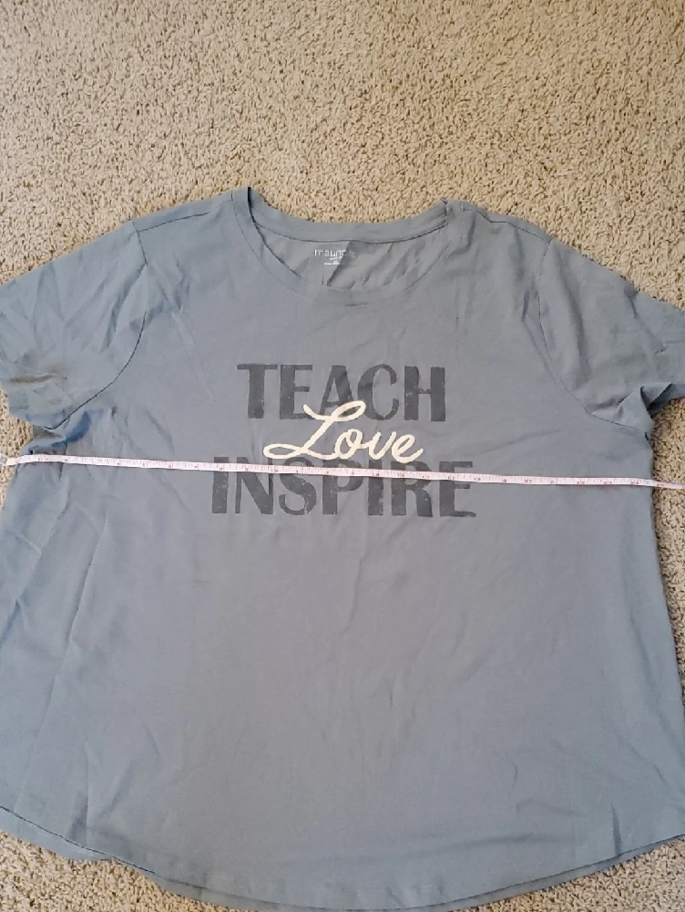 Women's Maurices Seafoam Green Classic Fit Tee 2x - Picture 2 of 5